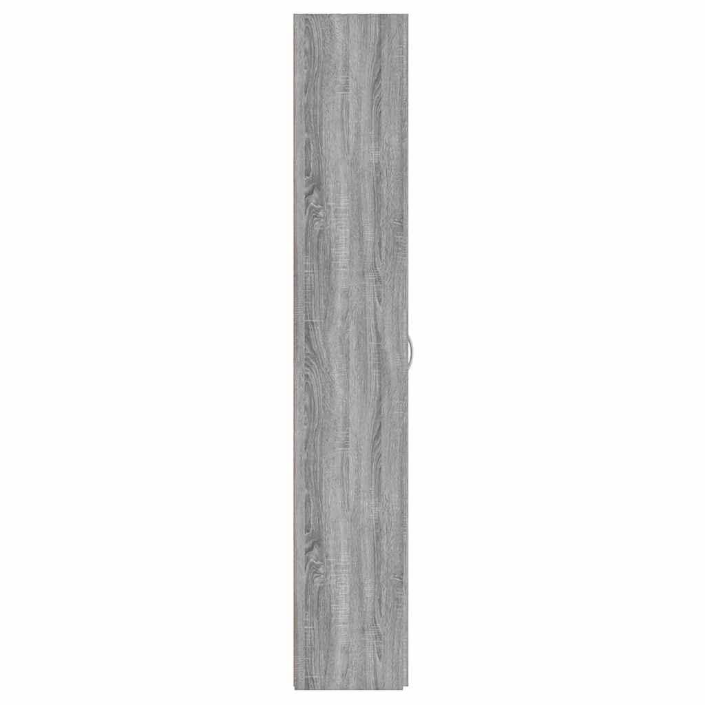 Office Cabinet Grey Sonoma 60x32x190 cm Engineered Wood